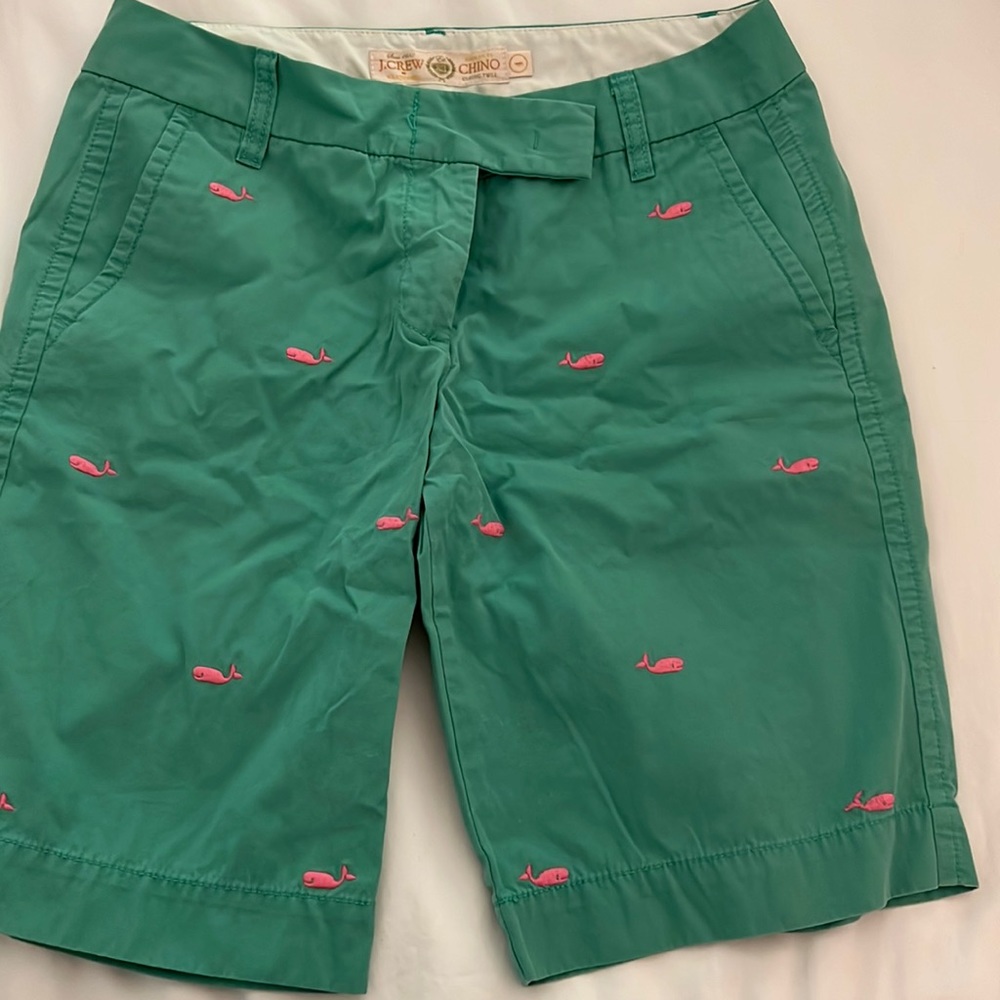 Jcrew Bermuda shorts whale embroidery